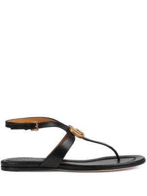 

Double G leather thong sandals, Gucci Double G leather thong sandals