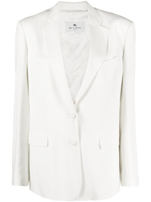 

Textured single-breasted blazer, ETRO Textured single-breasted blazer