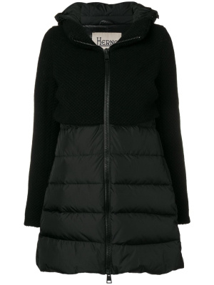 

Contrast panel puffer jacket, Herno Contrast panel puffer jacket