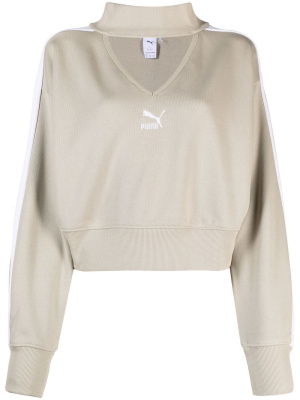 

Cropped fine knit top, Puma Cropped fine knit top