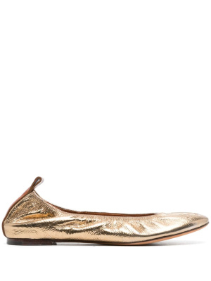 

Metallic leather ballerina shoes, Lanvin Metallic leather ballerina shoes