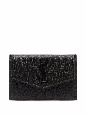 

Textured-leather clutch, Saint Laurent Textured-leather clutch
