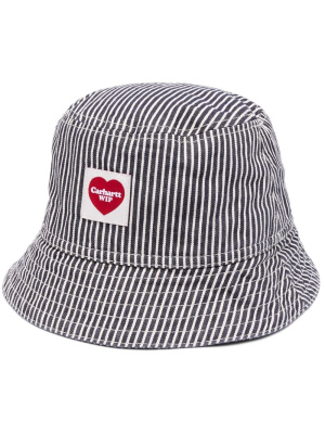 

Logo-patch striped bucket hat, Carhartt WIP Logo-patch striped bucket hat