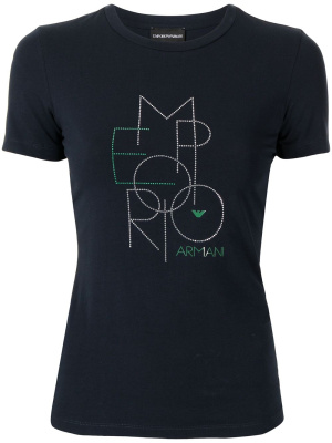 

Rhinestone logo T-shirt, Emporio Armani Rhinestone logo T-shirt