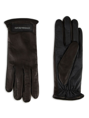 

Leather touchscreen gloves, Emporio Armani Leather touchscreen gloves
