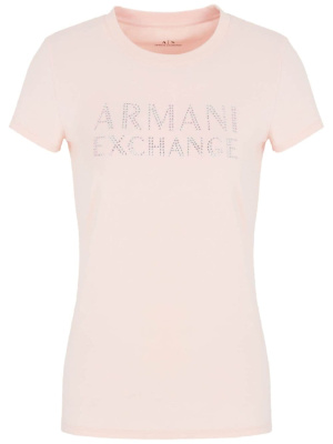 

Crystal-embellished logo T-shirt, Armani Exchange Crystal-embellished logo T-shirt
