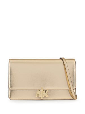 

Laminatel logo-plaque clutch bag, Armani Exchange Laminatel logo-plaque clutch bag