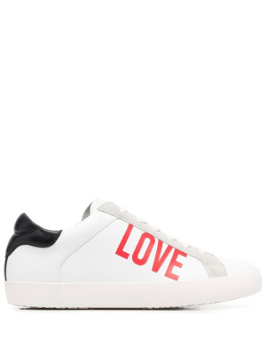 

Logo-print low-top sneakers, Love Moschino Logo-print low-top sneakers