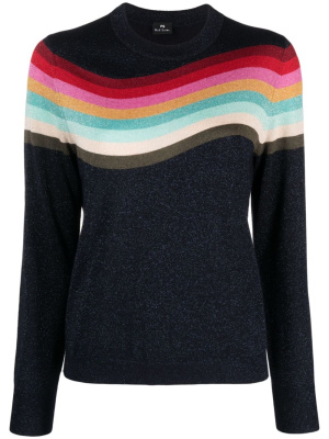 

Striped wool-blend jumper, PS Paul Smith Striped wool-blend jumper