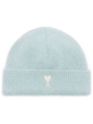 

Ami De Coeur ribbed beanie, AMI Paris Ami De Coeur ribbed beanie