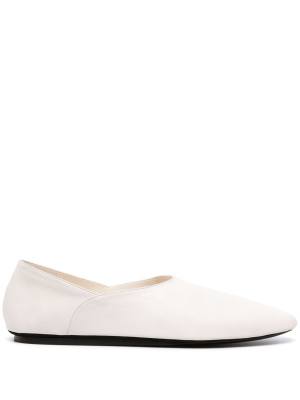

Two-panel leather ballerina flats, Jil Sander Two-panel leather ballerina flats