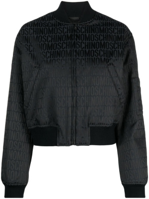 

Logo-print bomber jacket, Moschino Logo-print bomber jacket