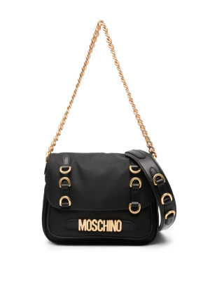 

Logo-plaque crossbody bag, Moschino Logo-plaque crossbody bag