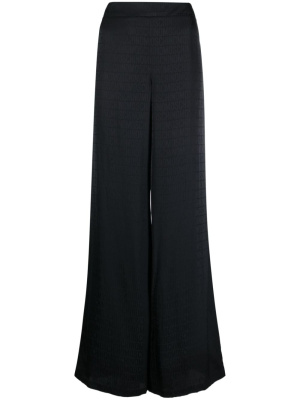 

Monogram-print palazzo trousers, Moschino Monogram-print palazzo trousers
