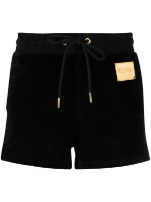 

Logo-patch drawstring short, Moschino Logo-patch drawstring short