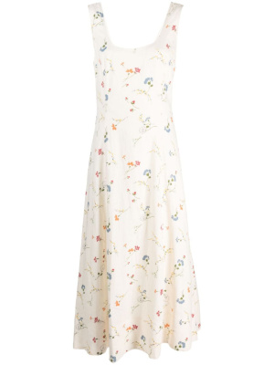 

Floral-print linen dress, Polo Ralph Lauren Floral-print linen dress