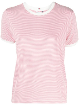 

Logo-plaque striped T-shirt, Tommy Hilfiger Logo-plaque striped T-shirt