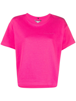 

Logo-embroidered cotton T-shirt, Tommy Hilfiger Logo-embroidered cotton T-shirt