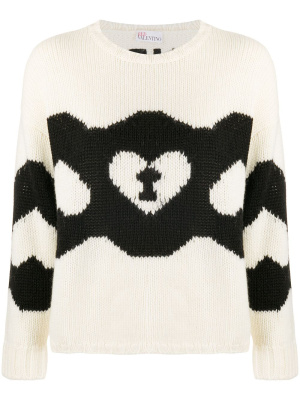 

Chains and Padlocks motif knitted jumper, RED Valentino Chains and Padlocks motif knitted jumper