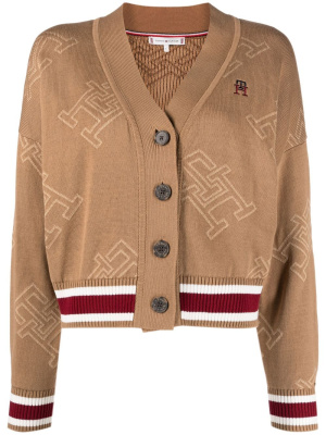 

Monogram-knit cardigan, Tommy Hilfiger Monogram-knit cardigan