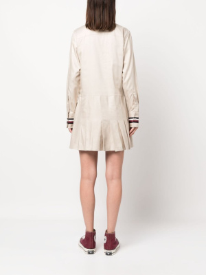 

Logo-plaque pleated dress, Tommy Hilfiger Logo-plaque pleated dress