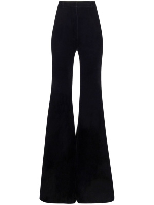 

High-waisted flared velvet trousers, Nina Ricci High-waisted flared velvet trousers