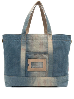 

Patchwork cotton tote bag, Acne Studios Patchwork cotton tote bag