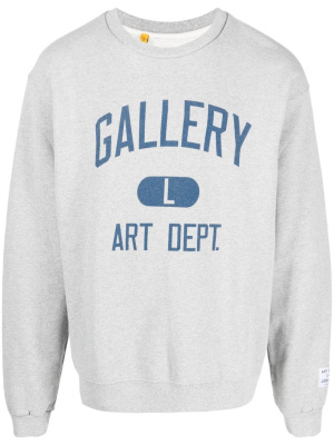 

Logo-print cotton crew-neck sweatshirt, GALLERY DEPT. Logo-print cotton crew-neck sweatshirt