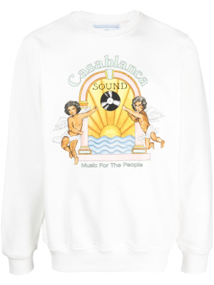 

Studio de Musique organic-cotton sweatshirt, Casablanca Studio de Musique organic-cotton sweatshirt