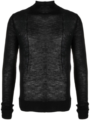

Fine-knit panelled wool jumper, Rick Owens Fine-knit panelled wool jumper