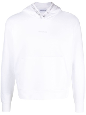 

Logo-print cotton hoodie, Calvin Klein Jeans Logo-print cotton hoodie