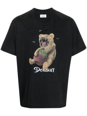 

Graphic-print cotton T-shirt, Doublet Graphic-print cotton T-shirt