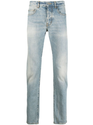 

Logo-plaque slim-cut jeans, Saint Laurent Logo-plaque slim-cut jeans