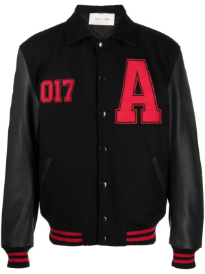 

Logo-print varsity jacket, 1017 ALYX 9SM Logo-print varsity jacket
