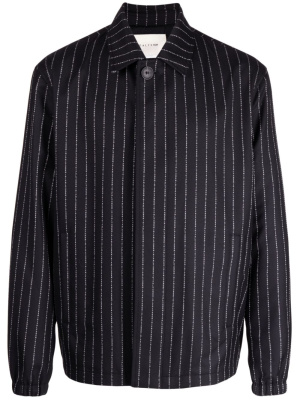 

Logo-stripe virgin-wool jacket, 1017 ALYX 9SM Logo-stripe virgin-wool jacket