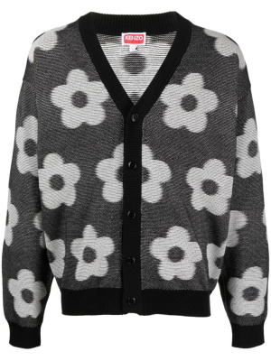 

Boke Flower-motif cotton cardigan, Kenzo Boke Flower-motif cotton cardigan