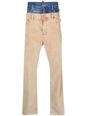

Double-waistband corduroy trousers, Dsquared2 Double-waistband corduroy trousers