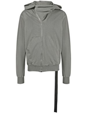 

Ribbed cotton hooded jacket, Rick Owens DRKSHDW Ribbed cotton hooded jacket