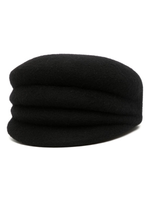 

3-Fold wool hunting cap, Yohji Yamamoto 3-Fold wool hunting cap