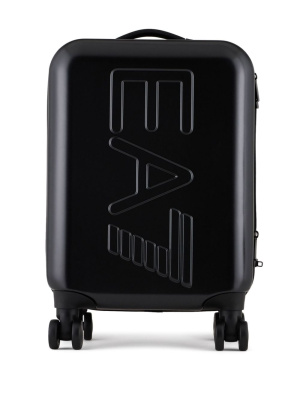 

Embossed-logo cabin trolley, Emporio Armani Embossed-logo cabin trolley