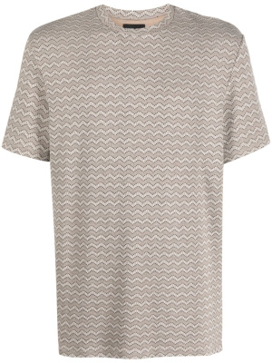 

Graphic-print round-neck T-shirt, Giorgio Armani Graphic-print round-neck T-shirt