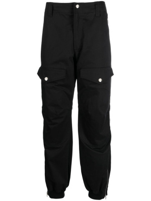 

Logo-patch wide-tapered trousers, Moschino Logo-patch wide-tapered trousers