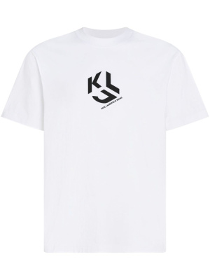 

Logo-print organic cotton T-shirt, Karl Lagerfeld Jeans Logo-print organic cotton T-shirt