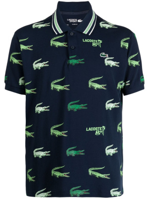 

Crocodile logo print polo shirt, Lacoste Crocodile logo print polo shirt