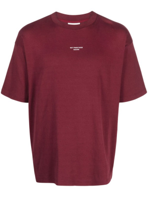 

Slogan-print cotton crew-neck T-shirt, Drôle De Monsieur Slogan-print cotton crew-neck T-shirt