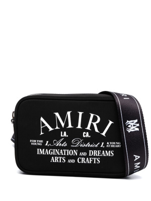 

Logo-print shoulder bag, AMIRI Logo-print shoulder bag
