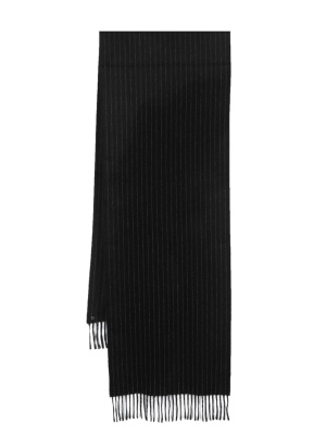 

Pinstripe-pattern cashmere blend scarf, Saint Laurent Pinstripe-pattern cashmere blend scarf