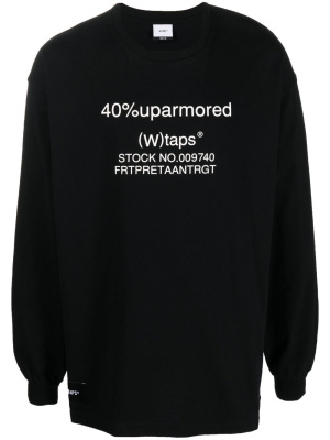 

Logo-print cotton sweatshirt, WTAPS Logo-print cotton sweatshirt