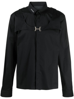 

Logo-plaque long-sleeve shirt, HELIOT EMIL Logo-plaque long-sleeve shirt