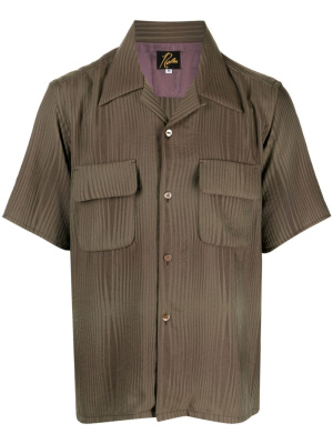 

Crease-effect wave-print shirt, Needles Crease-effect wave-print shirt